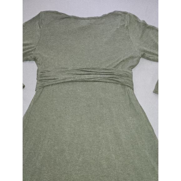 Max Edition Womens Dress Medium Green 3/4 Sleeve Mid Length Dress - Picture 7 of 7